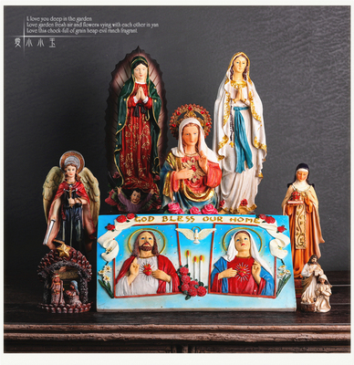 Christendom, Katholicisme, Pictogrammen, Maagd Maria, Kerk Hars Ornamenten, Cross Ornamenten