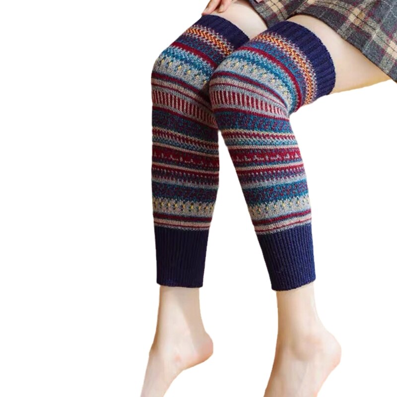 X5XE Leg Warmers for Women Girls Loose Legs Warmer Party Knitted Winter Sports Socks Leggings