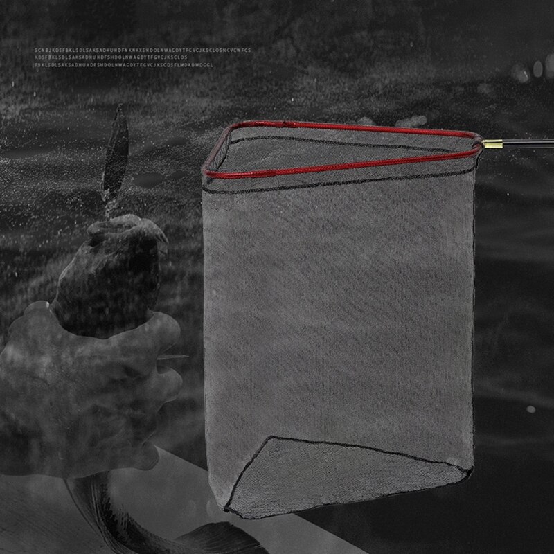 Vouwen Visnet, Driehoek Opvouwbare Telescopische Stang Voor Catch &amp; Release Voor Transport &amp; Opslag