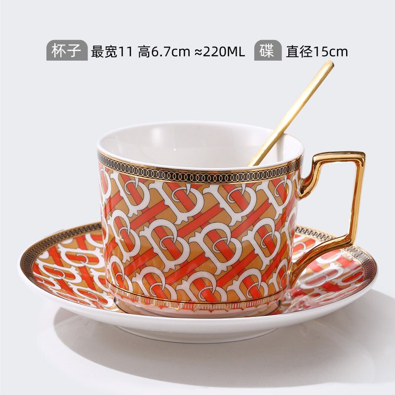 Tea Cup Saucers Bone China Teacups Coffee Cups Coffee Cup Saucers Set Mug Coaster Dish Set Office Tea Set Home Coffee Set: H