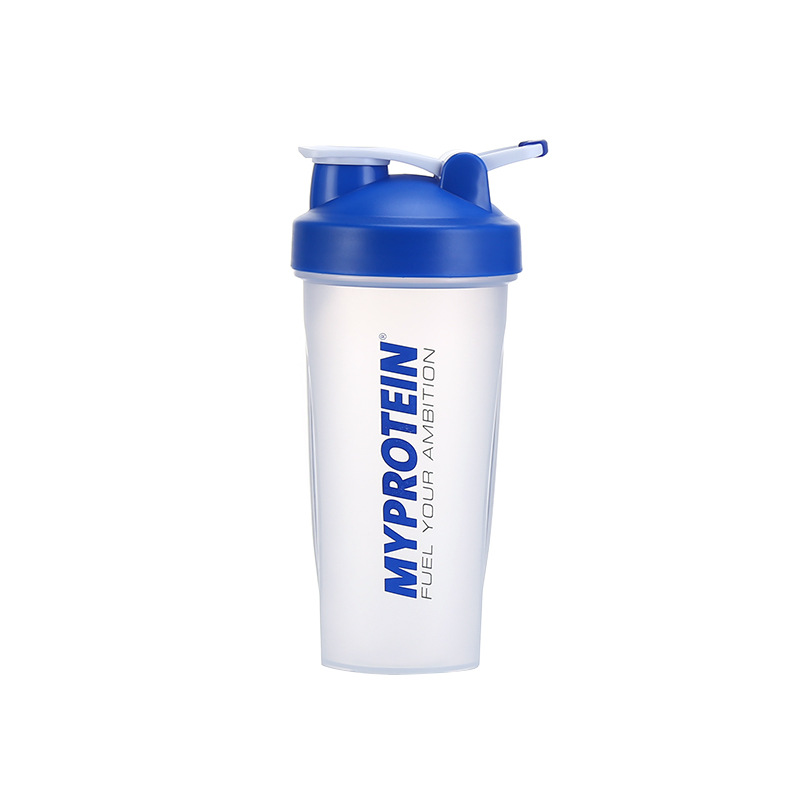 Shaker Water Bottle Shake Cup Kettle Hidro Flask My Large Capacity Portable 600ml Plastic Fitness Drinkware: blue