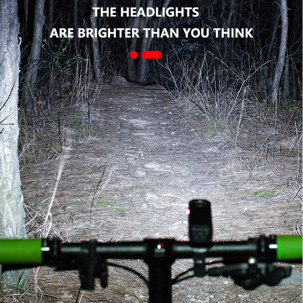 Luz LED T6 para bicicleta de montaña y carretera, linterna frontal, equipo de ciclismo, 10W, 800 lúmenes, recargable vía USB