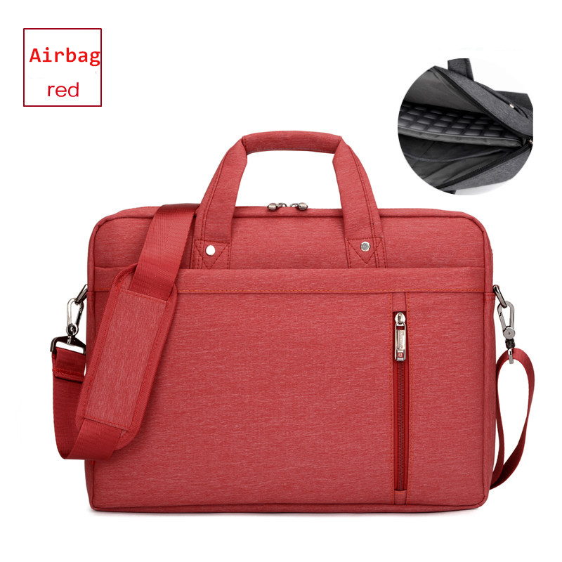 Burnur 13.3 14.1 15.6 17.3 Inch Laptop Bag Shockproof Airbag Waterproof Computer Bag Thick Notebook Sholder Bag men Women