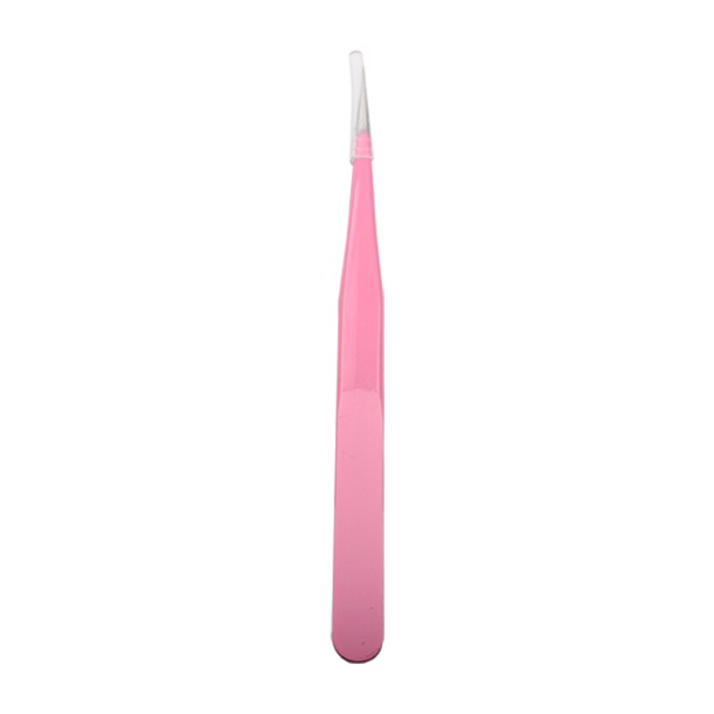 Roze Wimper Pincet Rvs Straight Tweezer voor Wimper Extension Nail Pincet Volume Wimpers Pincet