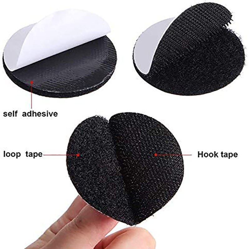 5-30Pairs Sterke Zelfklevende Sluiting Dots Stickers Zelfklevende Haak Lus Tape 6Cm Laken Sofa Mat tapijt Anti Slip Mat Pads