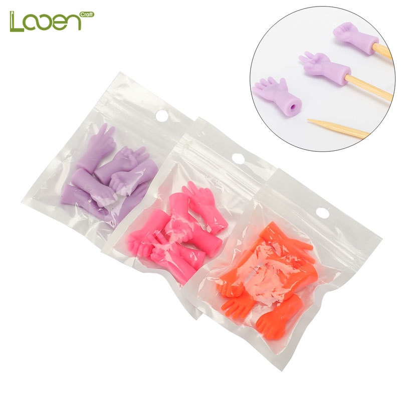 6 Pcs Breinaalden Point Beschermers Naald Tip Stopper Voor DIY Weave Breien En Naaien & Naaien Gereedschap Accessoires