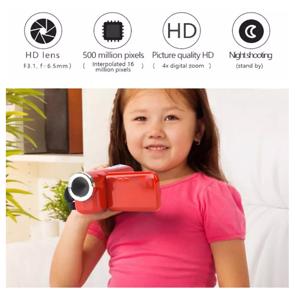 Cool 1080P HD Video Camera Camcorder 4x Digital Zoom Handheld Digital Cameras With LCD Screen 2.4''TFT LCD Camcorder DV Video