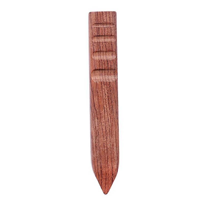 LMDZ-bruñidor de madera para manualidades, herramienta de bruñir, herramienta de artesanía de cuero, cortador de bordes de madera, redondo y plano: Flat Burnisher