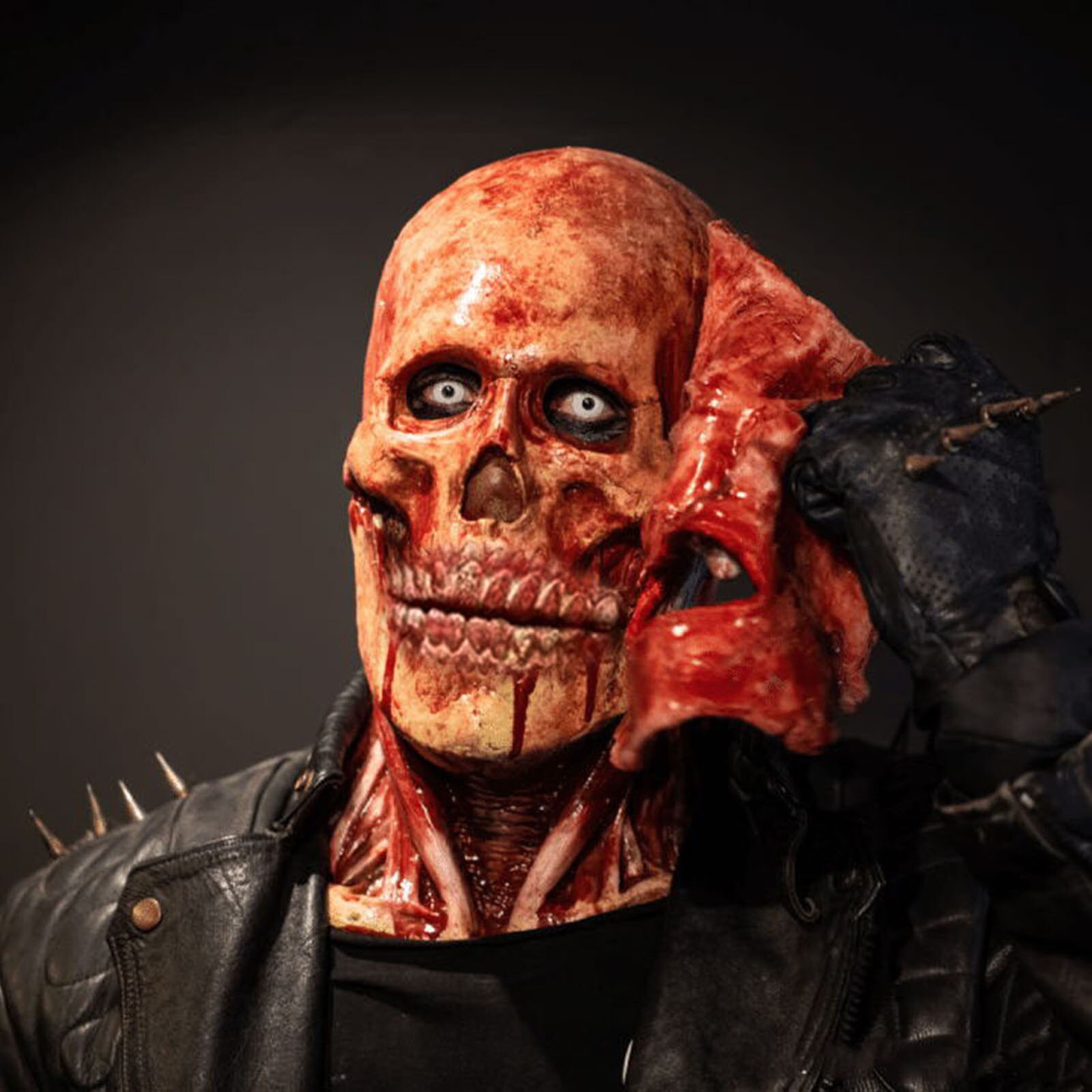 Halloween Double-layer Ripped Mask Bloody Horror Skull Latex Mask Scary cosplay Party Masks mascaras halloween маска