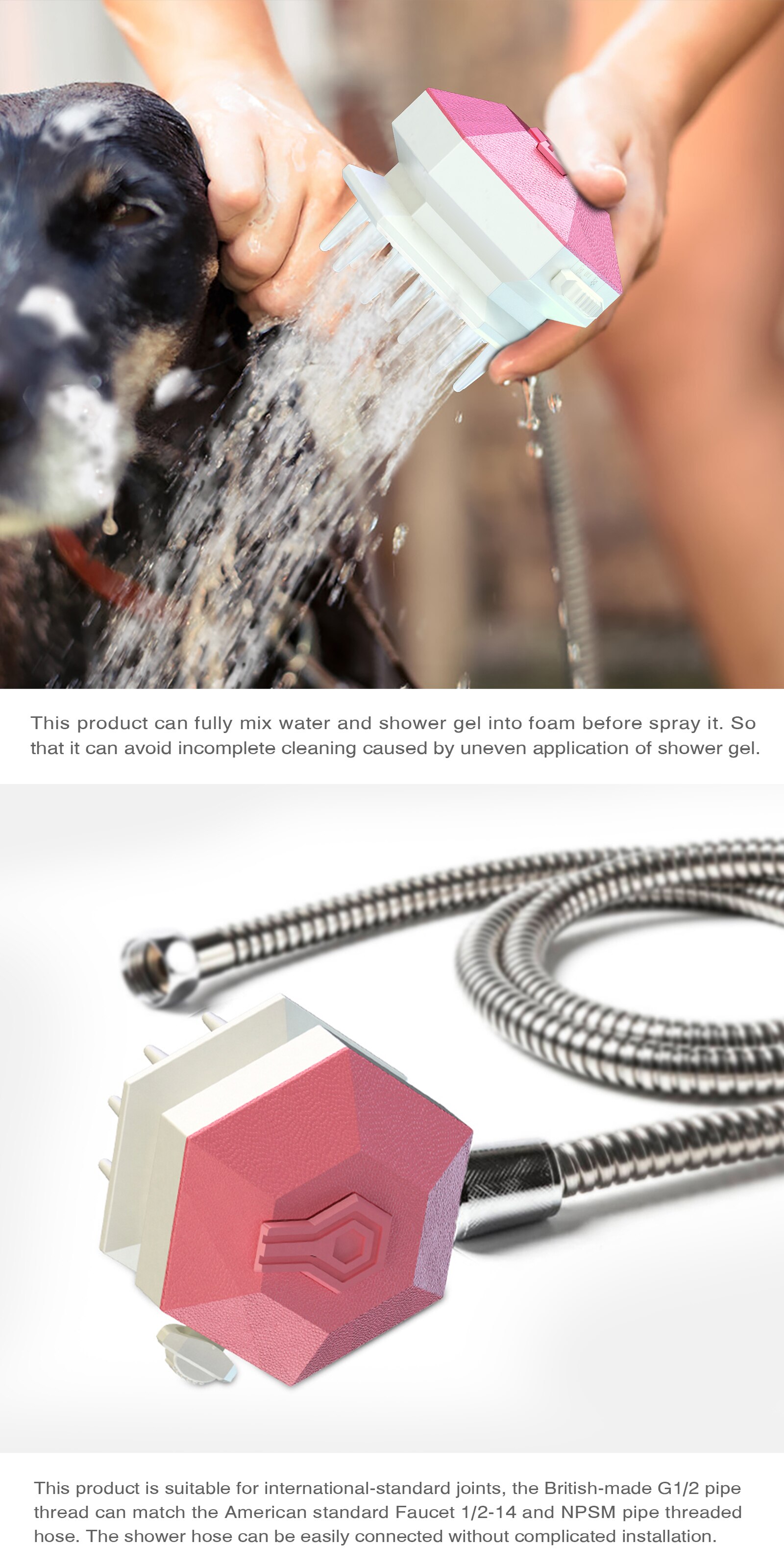 Products Pets Grooming Tools Set Pet Grooming Kit for Dogs Pets shower head comb brush