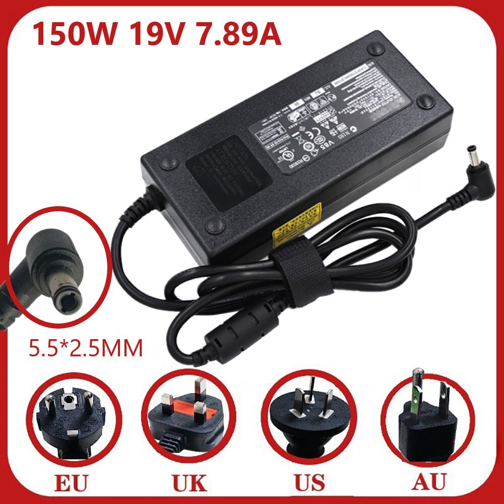 Véritable A15-150P1A 19V 7.89A 150W Adaptateur Chargeur pour P950HP NP8953 NB50TK1 W650KK1 P651RA A150A010L A150A006L A150A015L