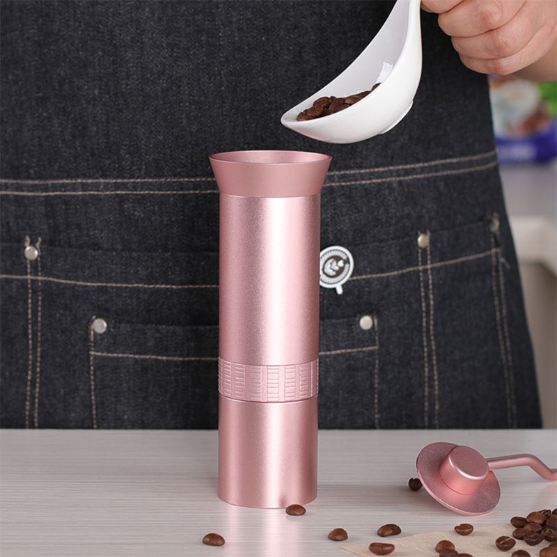 Manuell kaffekvarn burr kvarn för kaffebönor bärbar manuell bönburr kvarn rostfri stålkvarn kaffeverktyg
