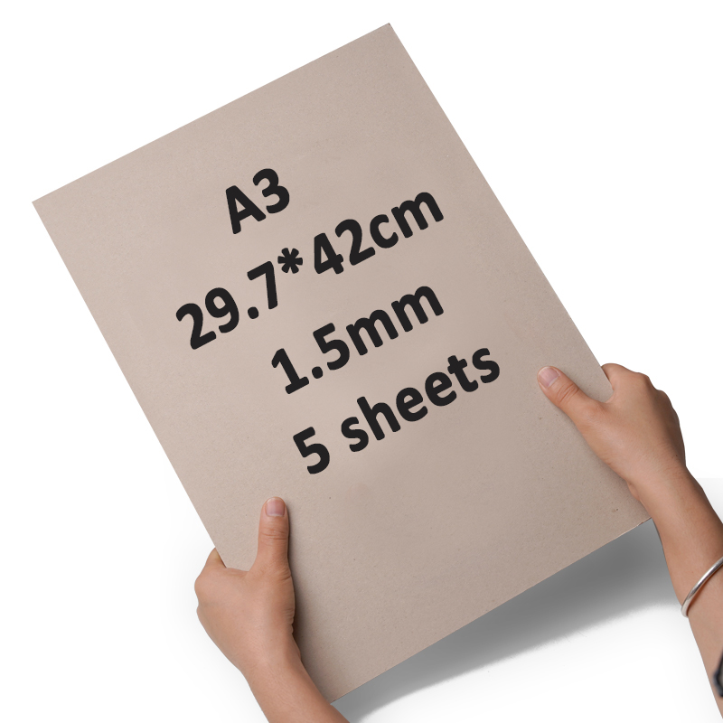 A4 A3 Gray Thicked Kraft Paper DIY Handmake Card Making Craft Paper Thick Paperboard Grey Cardboard 3MM Chipboard Backing Board: Yellow