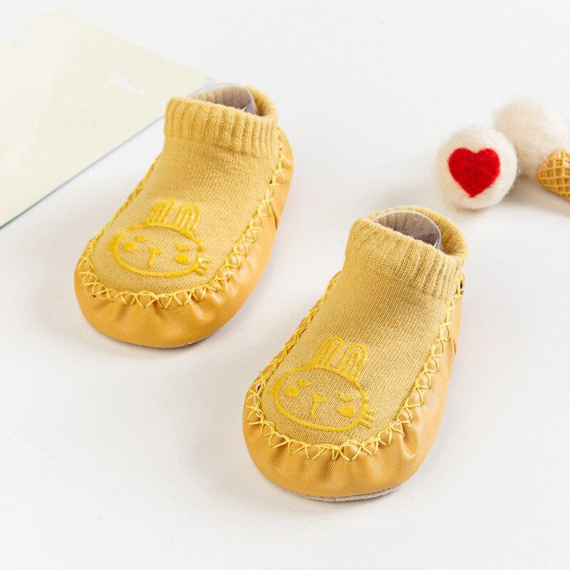 Baby Jongens Meisjes Schoenen Sok Non-Slip Vloer Sokken Baby Zachte Rubberen Dus Le Pasgeboren Peuter Schoenen Sokken Baby sokken Met Rubberen Zolen