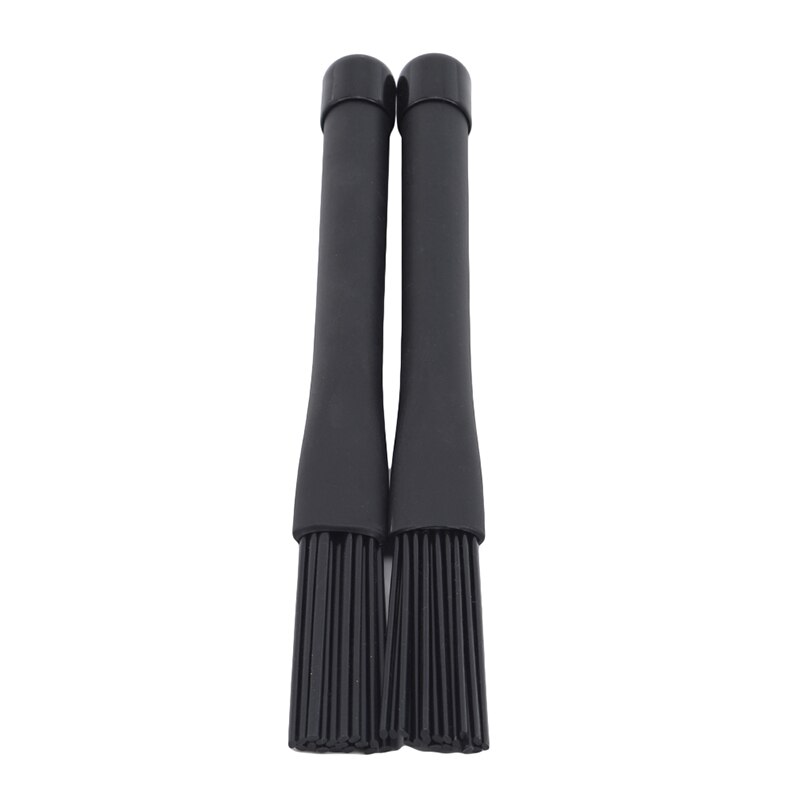 2 uds escobillas para Batería de Jazz, palo de tambor de cerdas de nailon retráctiles, baquetas de percusión, accesorios musicales con asas de goma: Black