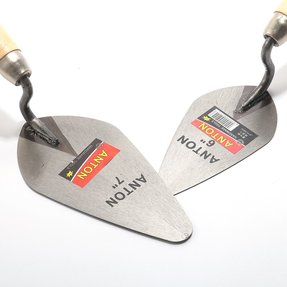 6/7 Inch Bestrating Baksteen Troffel Bouw Gereedschap Tuin Planten Tool 50 # Koolstofstaal Troffel Diy Beton Stepping Oprit