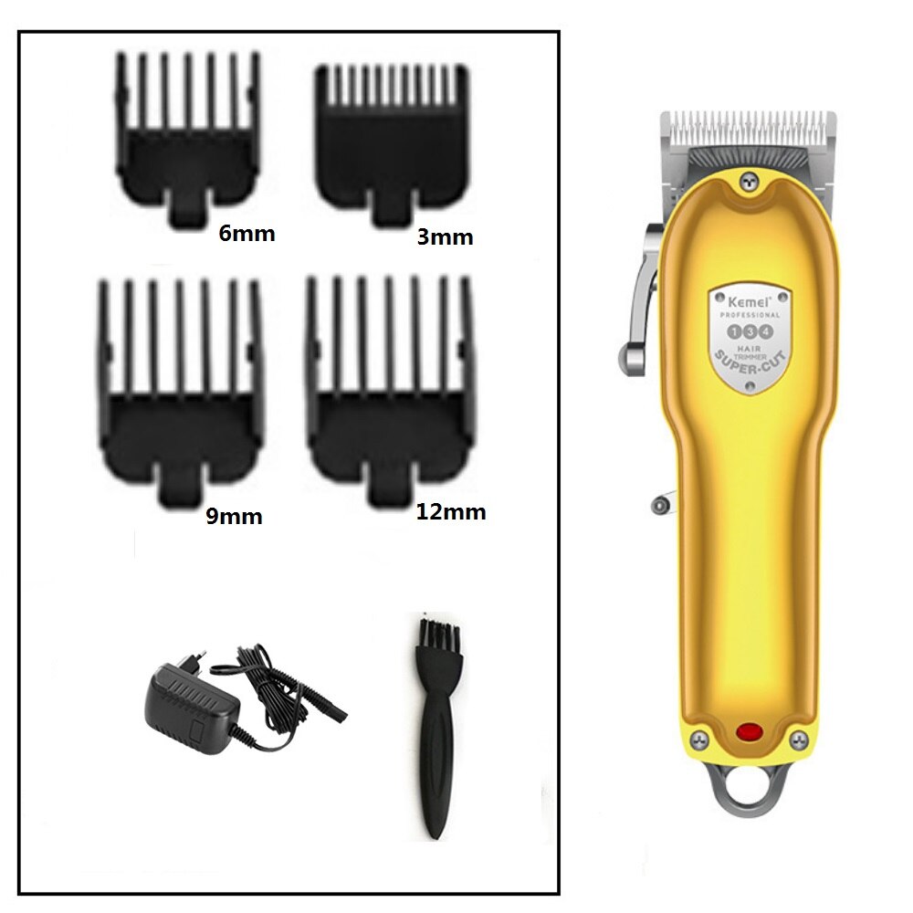 100-240v kemei uppladdningsbart hårtrimmer hårklippare hår rakning maskin hårskärning skägg elektrisk rakhyvel