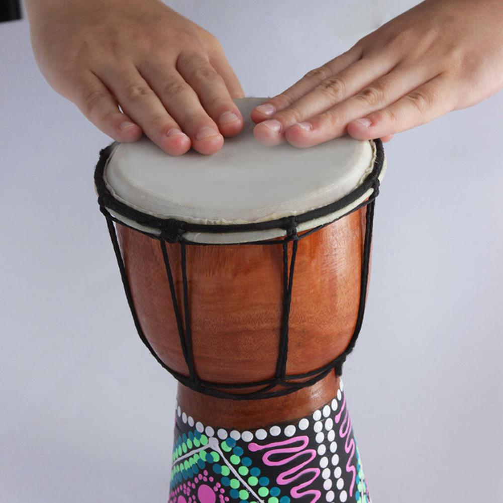 Djembe de 4 pulgadas, Tambor Africano , Bongo, instrumentos musicales de madera, instrumentos de percusión