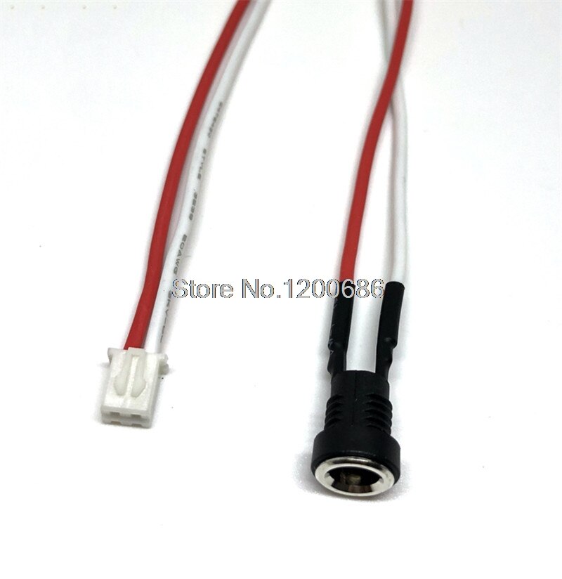 240MM 20AWG 2P XH2.54 connector naar dc jack 5.5/2.1 vrouwelijke connector 5.5 2.1 DC