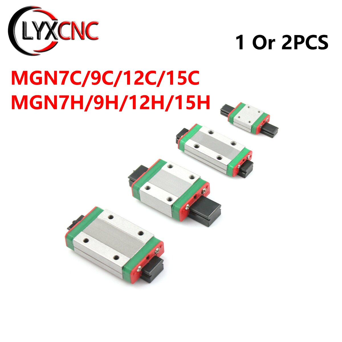 1/2 sztuk MGN7H MGN9H MGN12H MGN15H MGN7C MGN9C MGN12C MGN15C prowadnica liniowa dla MGN9 MGN12 MGN15 MGN prowadnica liniowa CNC części