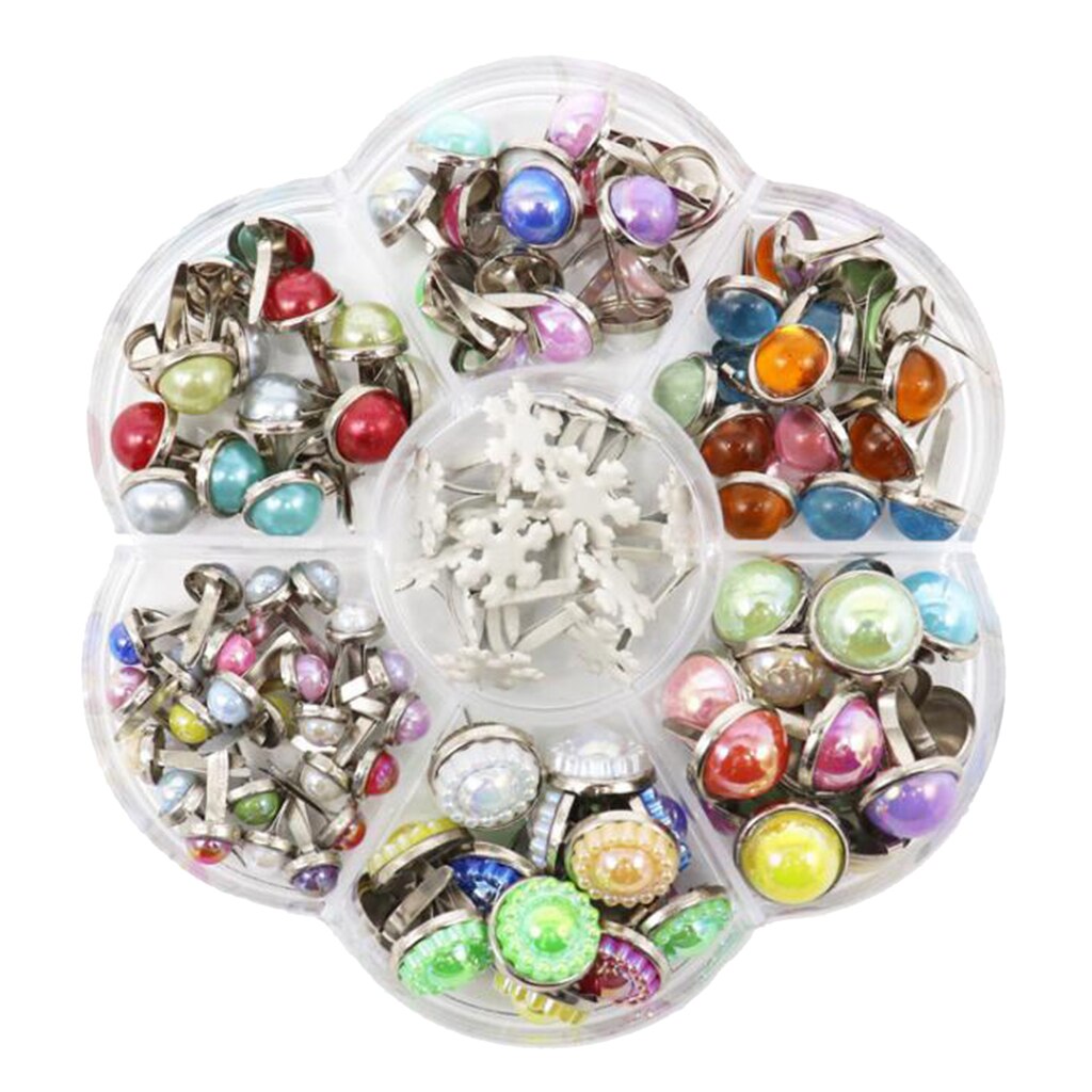Ronde Papier Bevestigingsmiddelen Diy Metalen Split Pins Brads Craft Card Making Plakboek: C