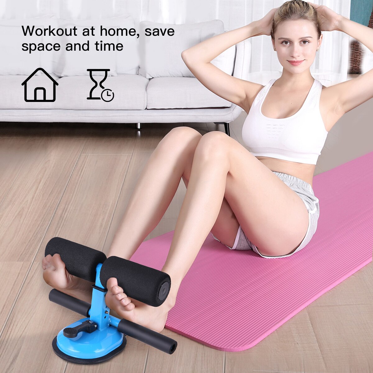 Barras de autosucción ajustables TOMSHOO, barras de entrenamiento de núcleo Abdominal, entrenamiento de fuerza, soporte de barra de asistencia para gimnasio en casa