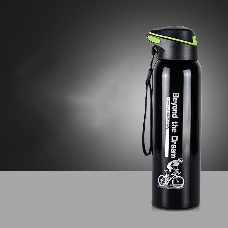 500Ml Fiets Water Bottle Outdoor Sport Hardlopen Mountain Fietsen Warm-houden Fiets Waterkoker Drinken Fles Roestvrij Stalen Kop