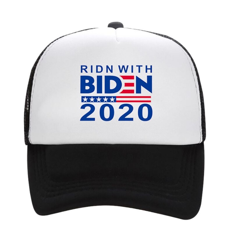 Biden American Flag Baseball Cap Adjustable Sun Mesh Running Hat American Election Breathable Baseball Hat: ABW