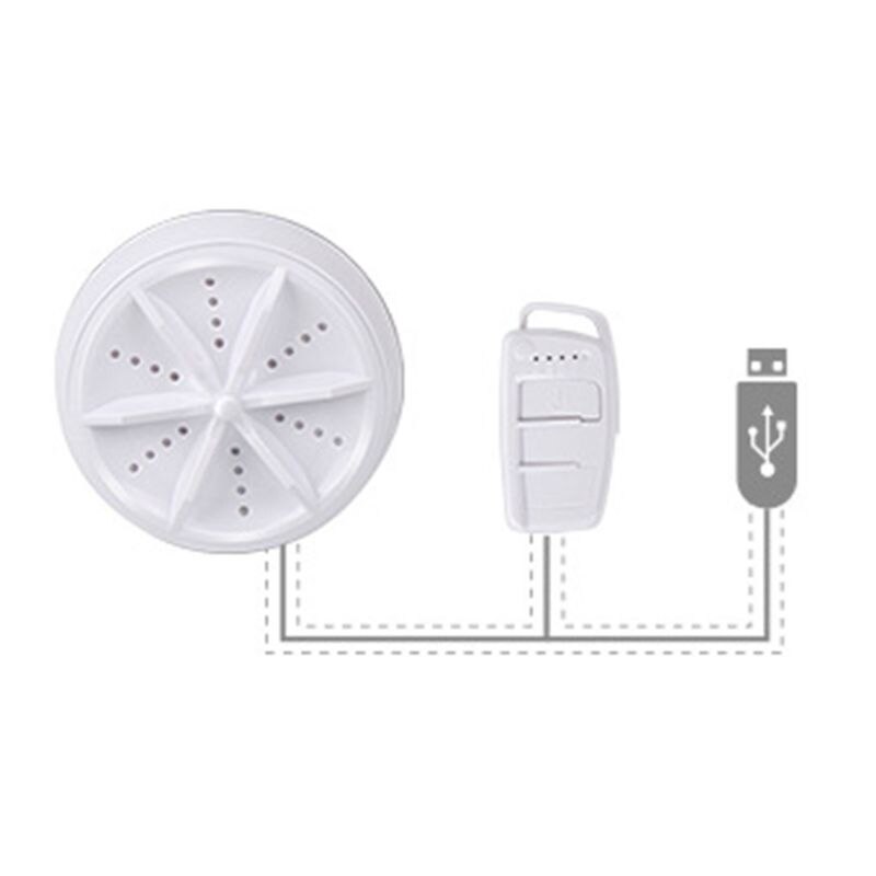 Mini Travel Portable Ultrasonic Turbo Washer USB Charging Personal Laundry Rotating Washing Machine: A
