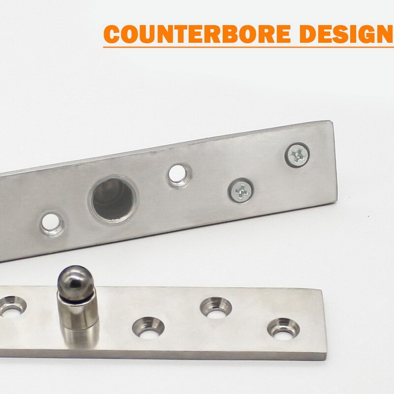 1Pcs 360 ° Roestvrijstalen Scharnieren Draaideur Tourniquet Scharnier Positionering De Deur As Verborgen Scharnier Up En Down as