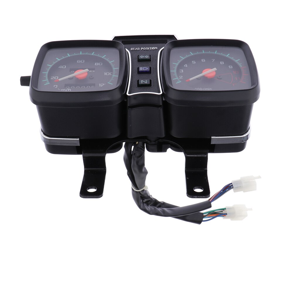 All-in-one Motorcycle Boat Speedometer Odometer Tachometer 12000rpm 120km/h