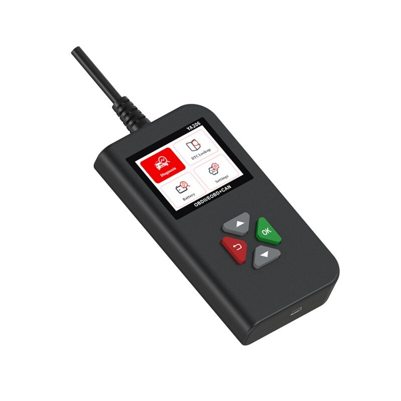 YA-206 Code Reader Car Diagnostic Tool Volledige Obd2 Scanner Check Engine Light Vehicle Code Reader