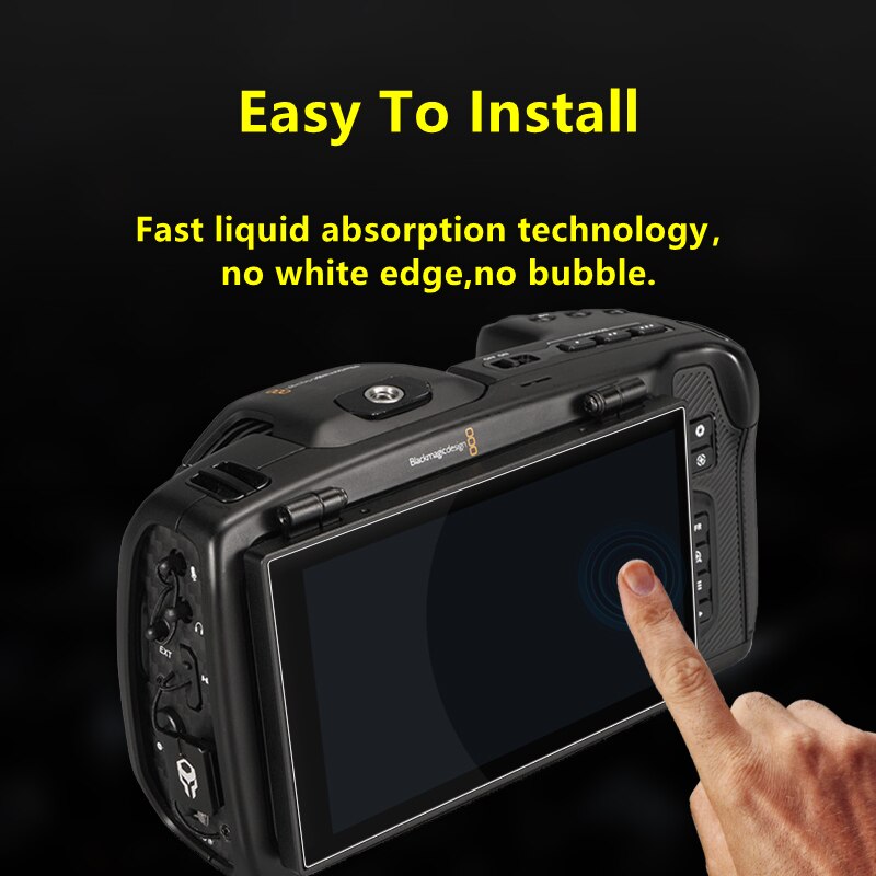 TILTA Flipscreen of BMPCC4K &amp; 6K Tempered Glass LCD Screen Protector Protection for Blackmagic Pocket Cinema Camera 4K