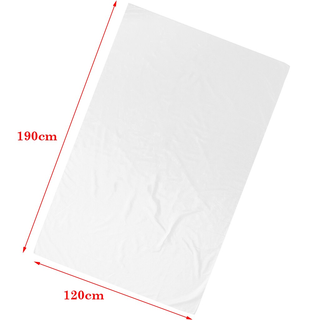 Couverture de Table de Massage en lin de beauté professionnelle, drap plat pour le visage, imperméable à l&#39;huile, convient à la plupart des lits de cosmétiques 190x120cm: White