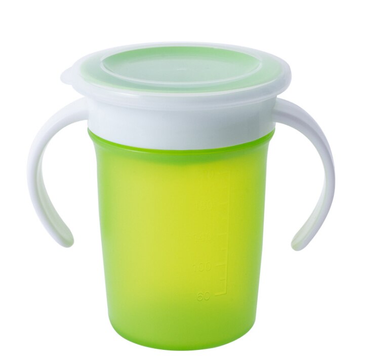 1pc magiske kopper baby læringe drikkekopp 360 grader kan roteres lekkasjesikker barnevannkopp flaske 220/240ml: C4