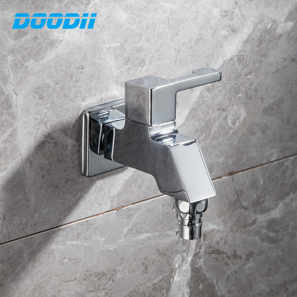 Tap Outdoor Garden Pond Wall Mounted Washing Machine Bibcock Zinc Water Wall outside Decorative Single Cold Faucet Torneiras