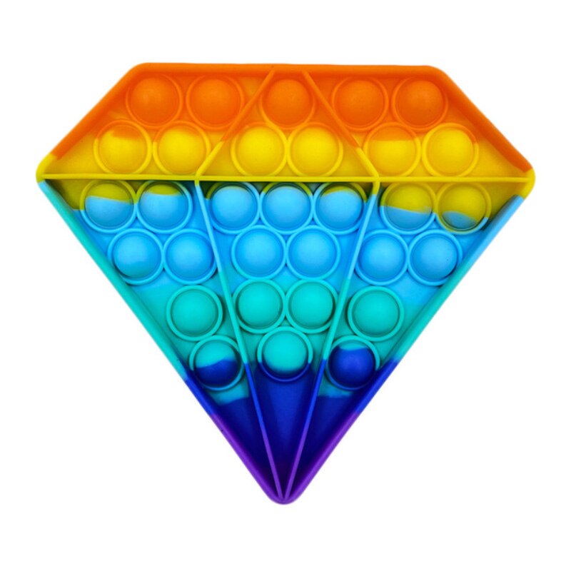 Regenbogen Pop Push Blase Zappeln Spielzeug Antistress Squeeze Sensorischen Spielzeug Relief Squishy Anti Stress Spielzeug Für Erwachsene Kinder: PL-335