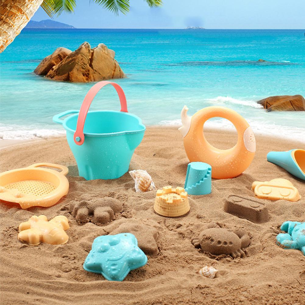 Summer Children Sandbox Set Kids Beach Toys Baby Beach Play Set Sand Play Sand Dredging Tools Sand Water Game Play Bath Toys