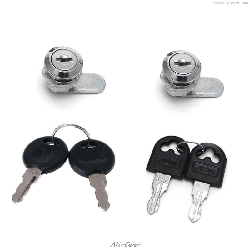 10-30mm Cam Lock Filing Cabinet Post Mailbox Drawer Cupboard Locker 2 Key