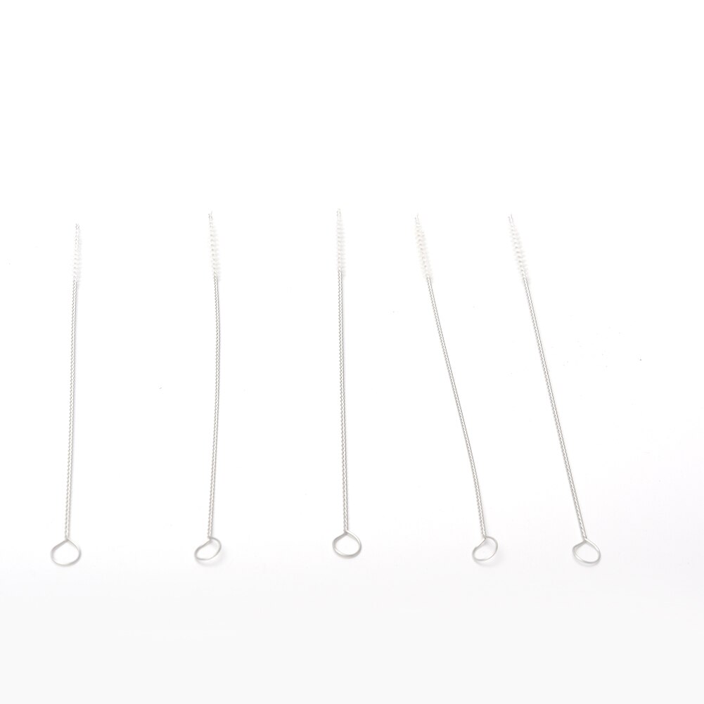 5 pçs fácil acesso compacto aço inoxidável anti risco para garrafa de leite multiuso casa ferramenta mão longa palha escova limpeza