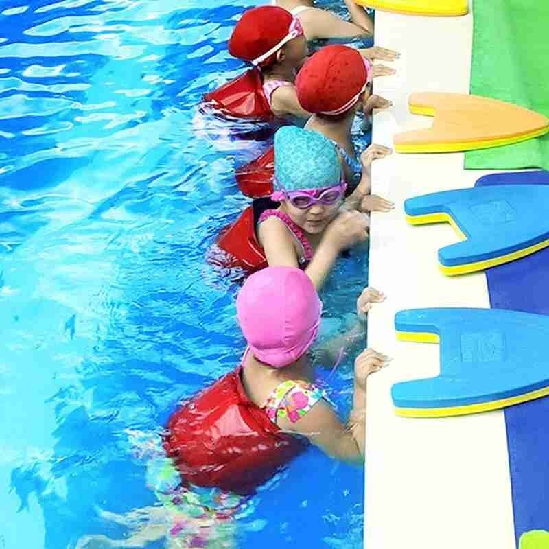 Cinturón de natación inflable para niños y adultos, cinturón flotante de cintura con broches de poliéster, herramientas para nadar