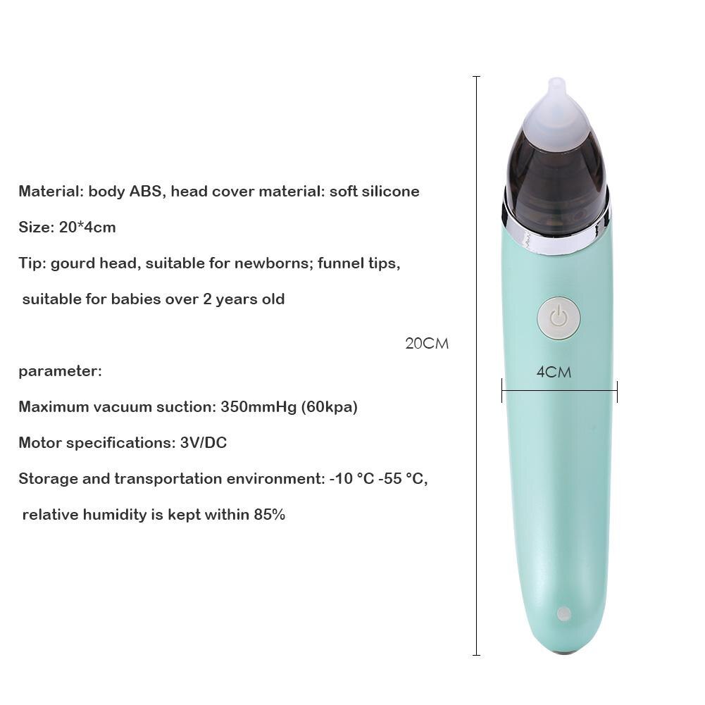 Baby Nasensauger Elektrischen sicher Einstellbare Fünf Gänge Benutzer Freundliche Hygienische Nase Reiniger schniefen Ausrügestochen