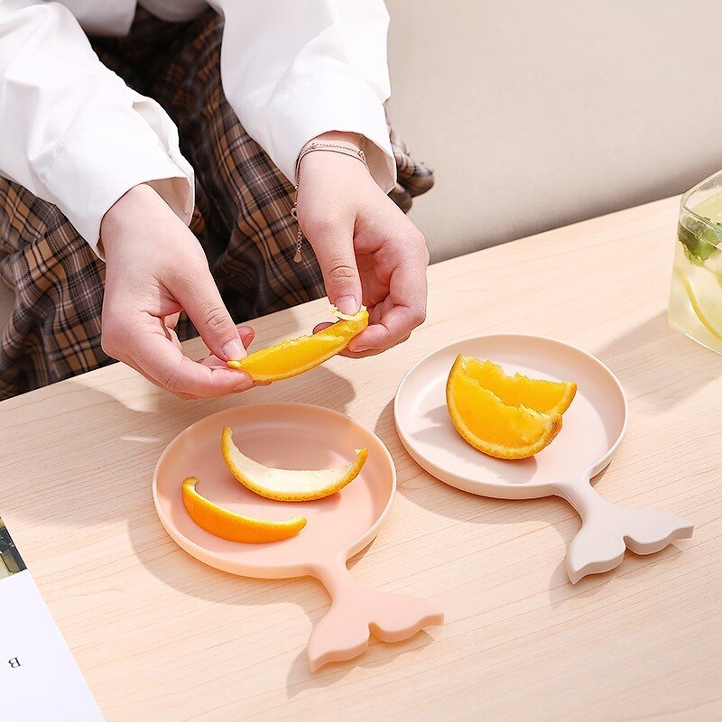 Assiette de fruits dessin animé petit poisson forme Snack assiette fruits secs bonbons Collection panier moderne Table basse boîte de rangement.