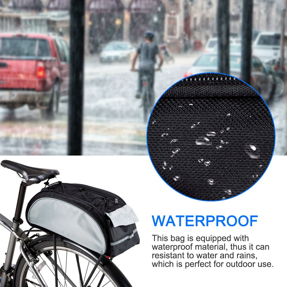 Fiets 3 in 1 kofferbak tas racefiets tas fiets dubbelzijdige achterdrager bagagedrager achterzitje fietstas