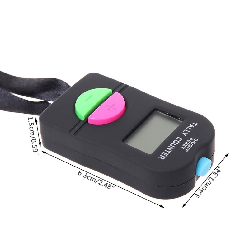 Digital Hand Tally Counter Electronic Manual Clicker Golf Gym Hand Held Counter Q1QC