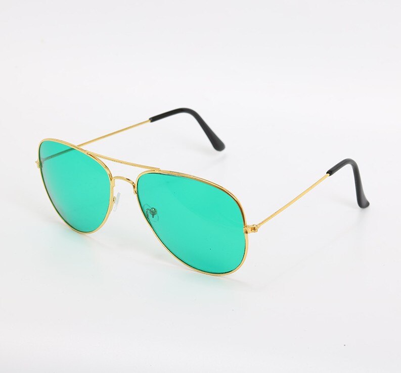 Klasyczne 3026 kolorowe dwukolorowe okulary kolorowe okulary przeciwsłoneczne ocean 3025 okulary przeciwsłoneczne fabryka Hurt: rama zielony Flat