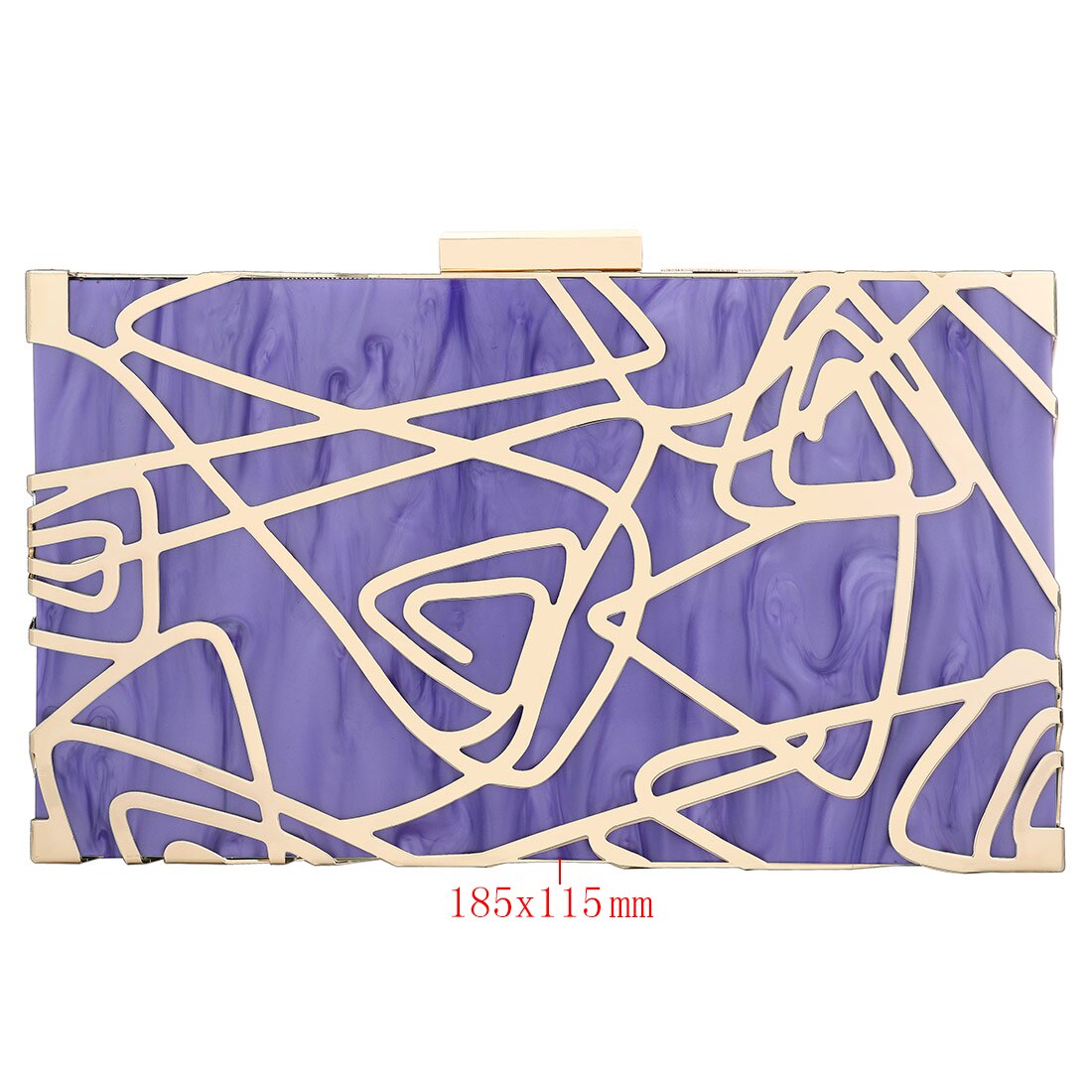 Acryl schwer-Oberfläche Kasten Taschen Hochzeit Kupplung Tasche Geometrische aufbringen Weibliche modisch Party Schulter Geldbörse Rechteck Beutel