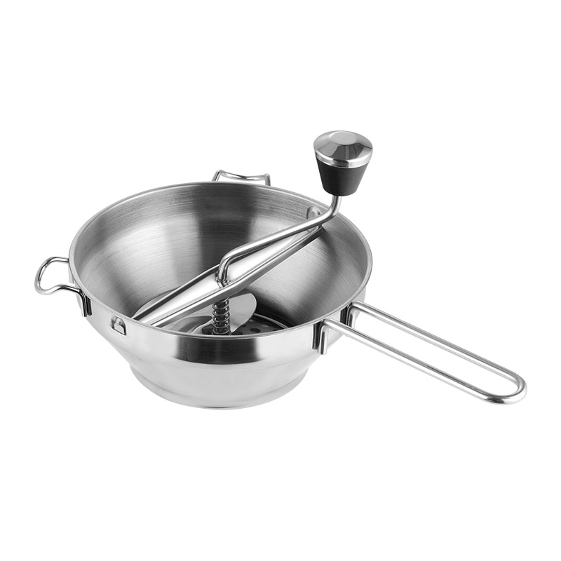 Multifunctionele Roerzeef Rvs Handleiding Aardappel Mashers Voedsel Groente Molen Modder Met 3 Frezen Discs Wf
