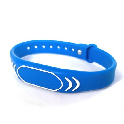 Rfid Polsbandjes EM4100 125Khz Lezen Siliconen Armband Verstelbare Zwembad Toegangscontrole Kaart 1Pcs Kan Niet Schrijven: Blauw