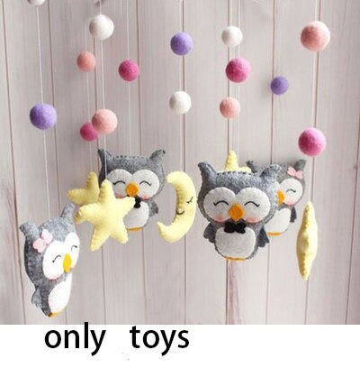 Babymobiel houder voor in de wieg, bedbel hangend speelgoed, 360 graden draaibare beugel, opwindbare muziekdoos, baby rammelaar, speelgoed, woondecoratie: 3